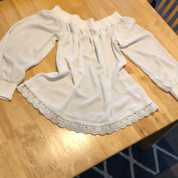 Express Tops - Express off the shoulder top